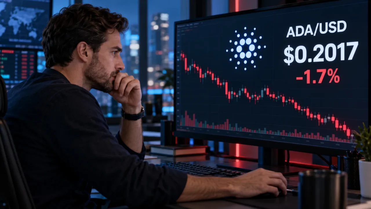 Cardano dips toward $0.20 amid negative derivatives pressure